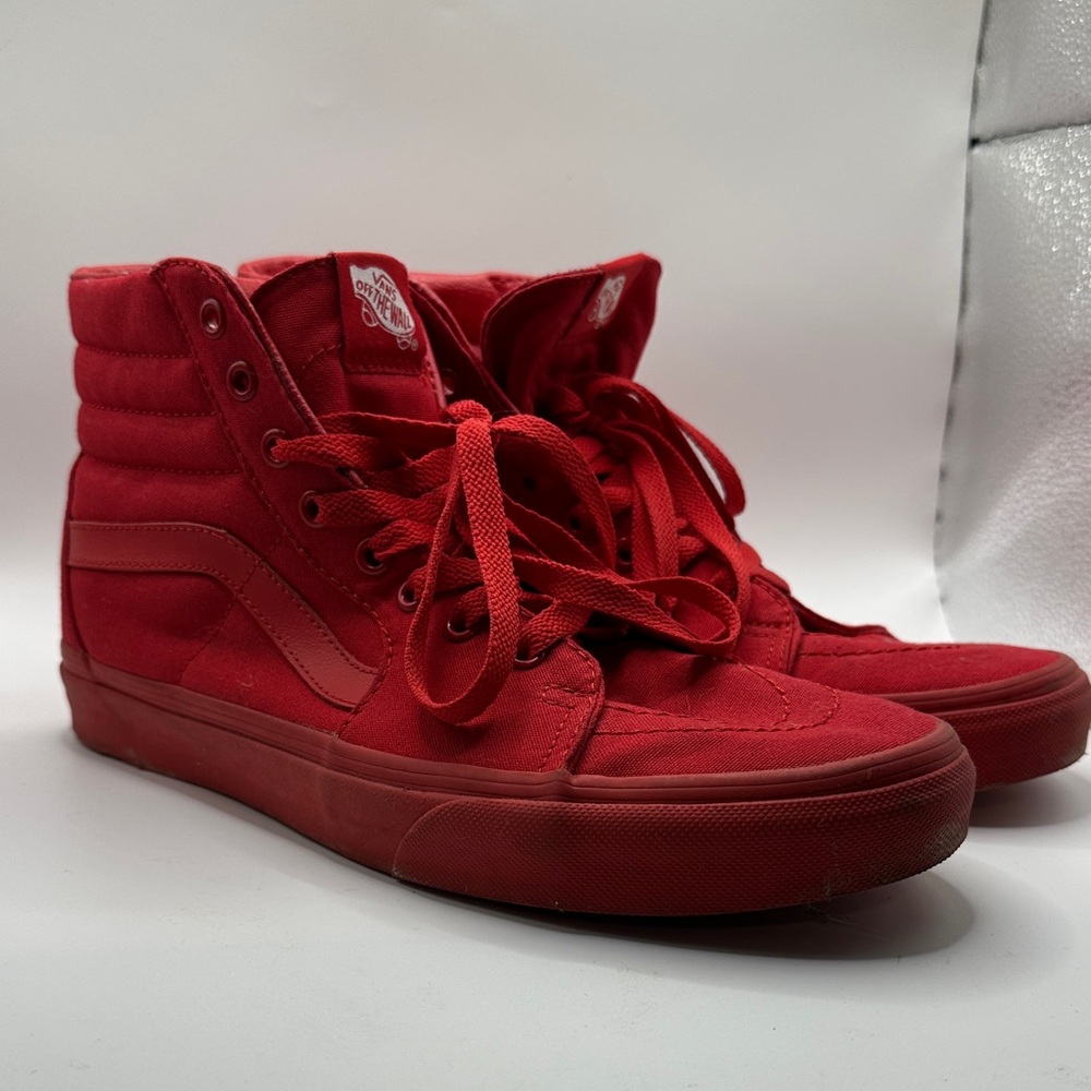 Vans Women's Bold Red High-Top Sneakers size 10